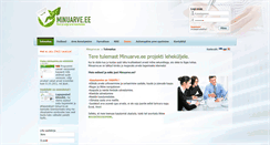 Desktop Screenshot of minuarve.ee
